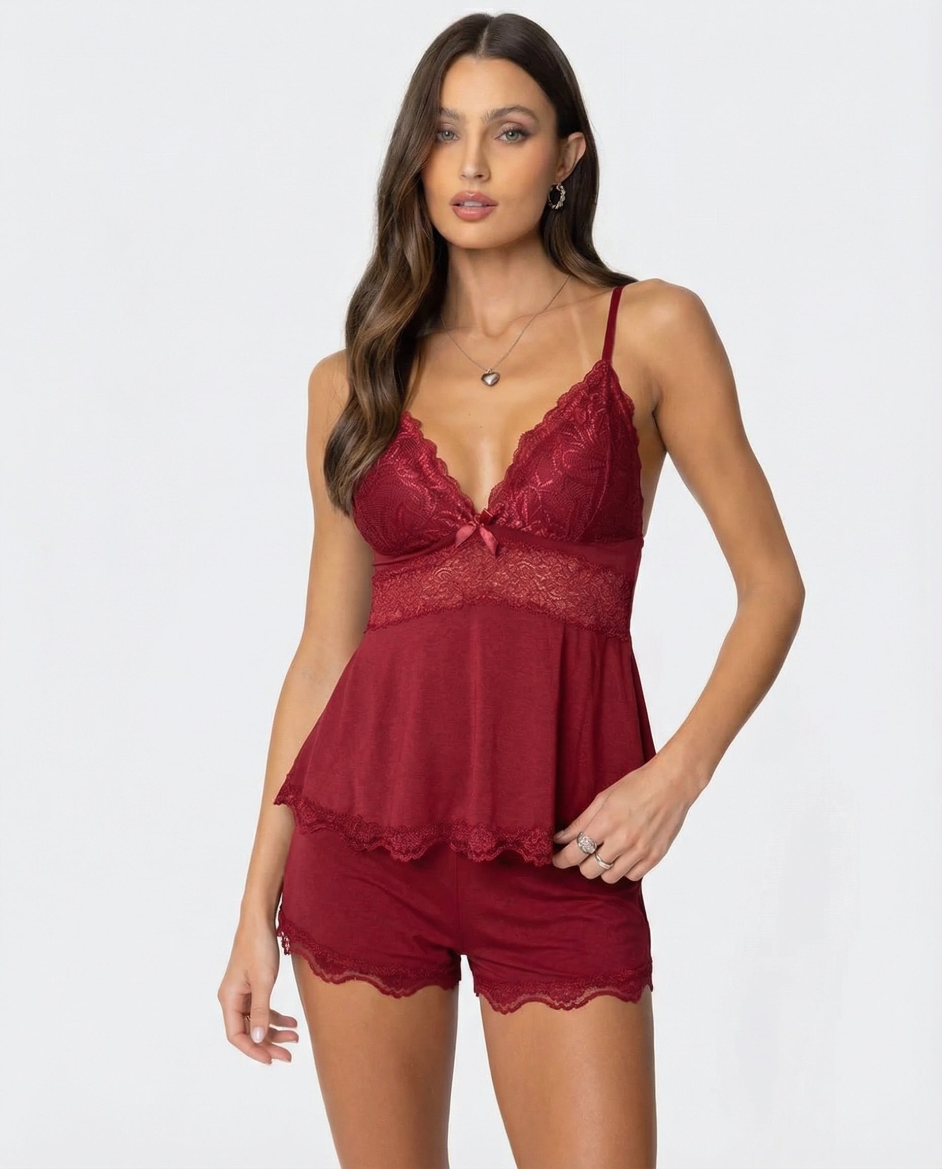 Midnight Kiss Lace Set